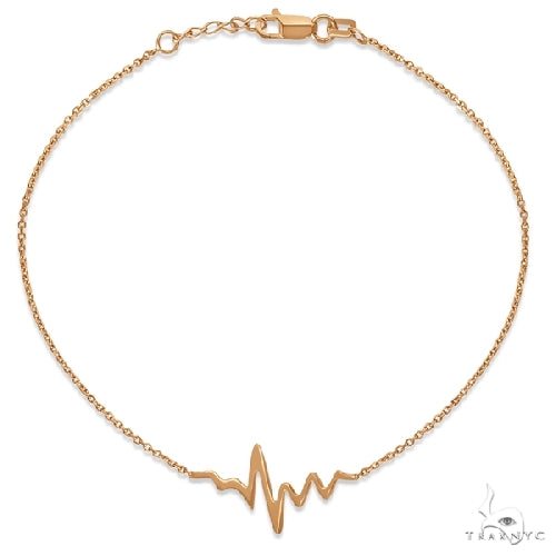 Heartbeat Bracelet in 14k Rose Gold 57216 - Image 2