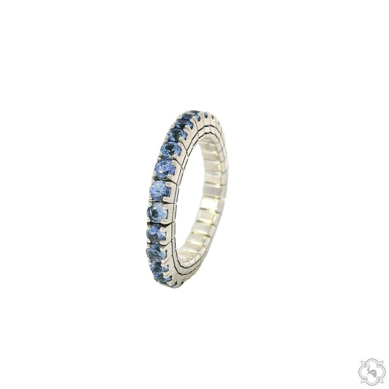 Adjustable Tennis Ring Blue Sapphire Accent 70271 - Image 2