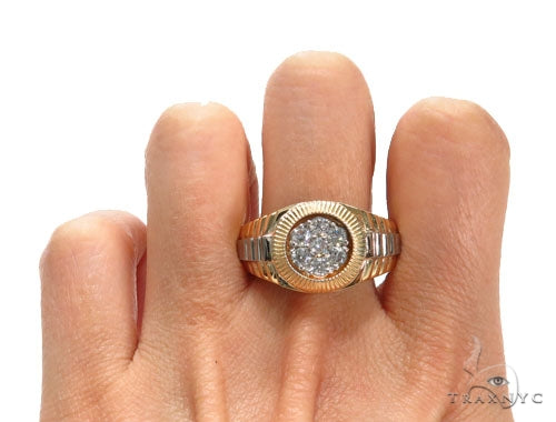 18K Gold Diamond Timepiece Ring, photo 7 of 7