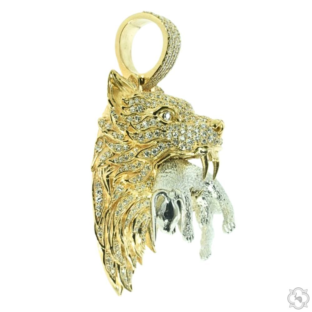 Alpha Wolf Pendant 70278 | TraxNYC