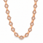 Alternate Diamond & Plain Rolo Link Chain 71813