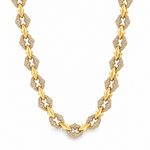 Alternate Diamond & Plain Rolo Link Chain 71813