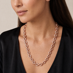 Alternate Diamond & Plain Rolo Link Chain 71813