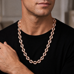 Alternate Diamond & Plain Rolo Link Chain 71813