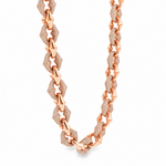 Alternate Diamond & Plain Rolo Link Chain 71813