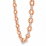 Alternate Diamond & Plain Rolo Link Chain 71813