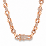 Alternate Diamond & Plain Rolo Link Chain 71813