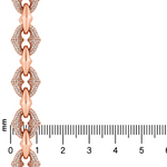Alternate Diamond & Plain Rolo Link Chain 71813