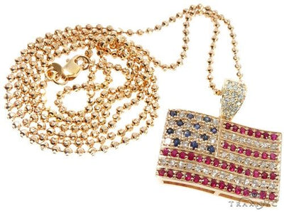 American Flag Moon Cut Chain Set 64414 - Image 1