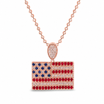 American Flag Moon Cut Chain Set 64414