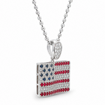 American Flag Moon Cut Chain Set 64414