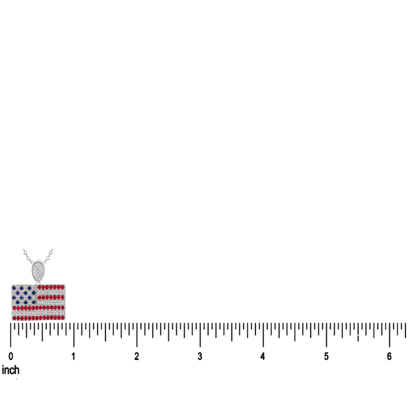 American Flag Moon Cut Chain Set 64414