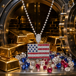 American Flag Moon Cut Chain Set 64414
