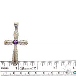 Amethyst Sanctity Cross Pendant 69602 - Image 5