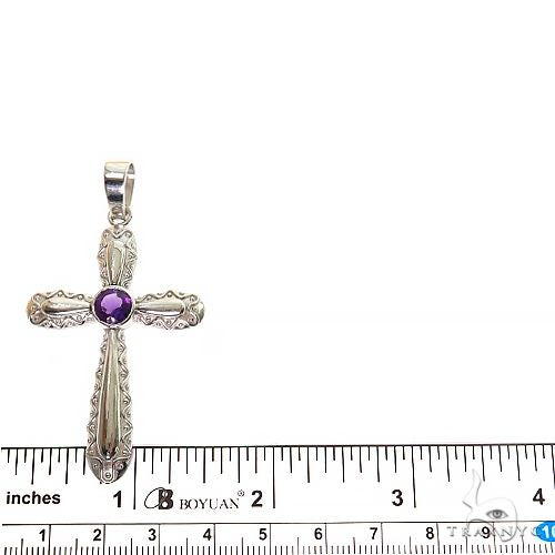 Amethyst Sanctity Cross Pendant 69602 - Image 5