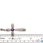 Amethyst Sanctity Cross Pendant 69602 - Image 6