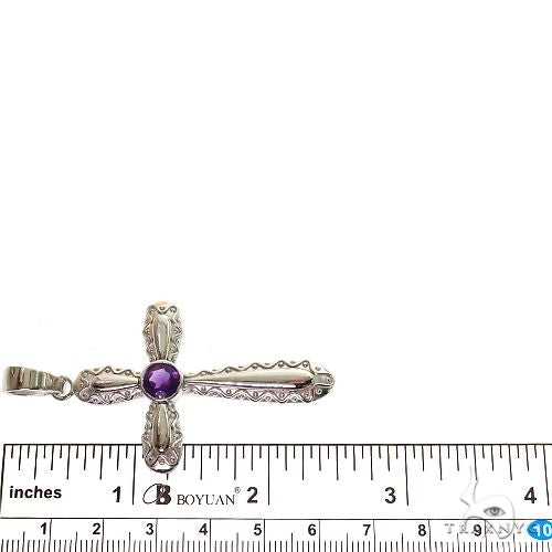 Amethyst Sanctity Cross Pendant 69602 - Image 6