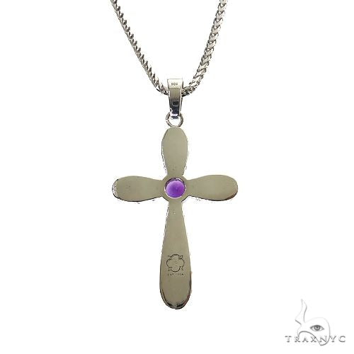 Amethyst Sanctity Cross Pendant Set 69682 - Image 4
