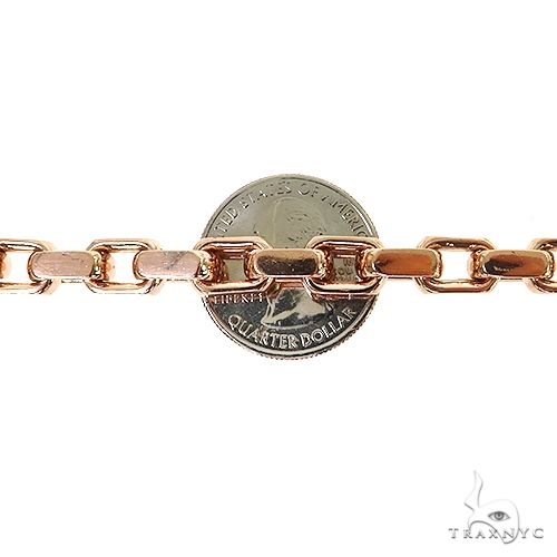 14K Solid Gold Anchor Cable Link Chain With Barrel Diamond Lock, photo 6 of 8