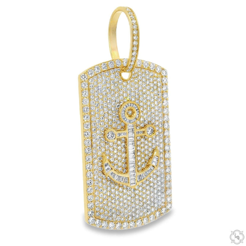 Anchor Diamond Dog Tag Pendant 70745 - Image 2