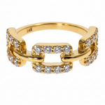 Anchor Link Diamond Ring(Lab)  70012