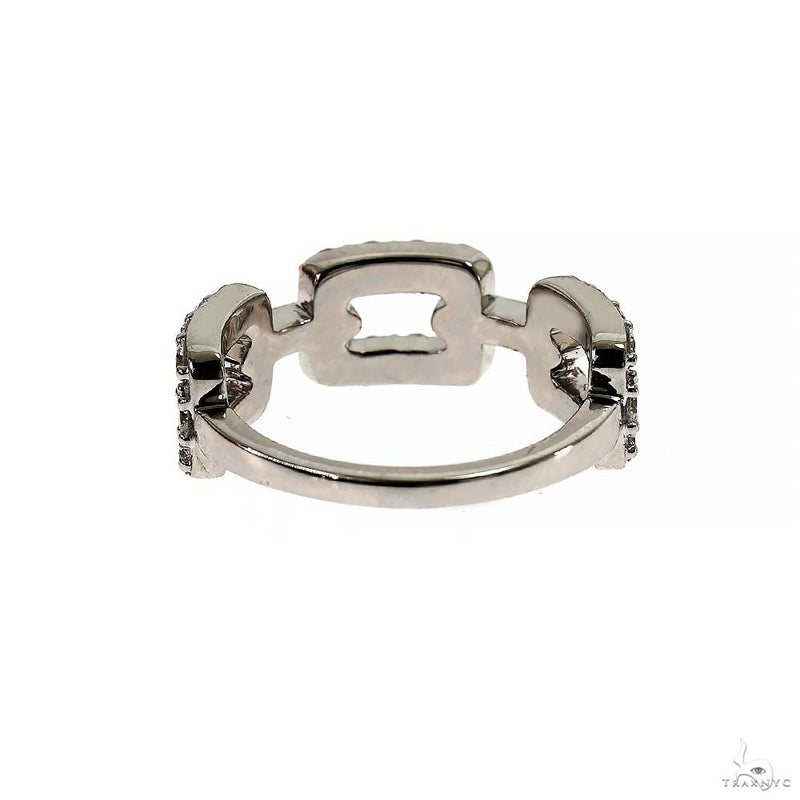 14K Gold Anchor Link Diamond Ring(Lab), photo 3 of 6