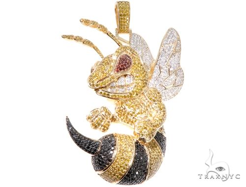 Custom Large Angry Bee Pendant 64173 - Image 1