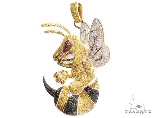 Custom Large Angry Bee Pendant 64173 - Image 10