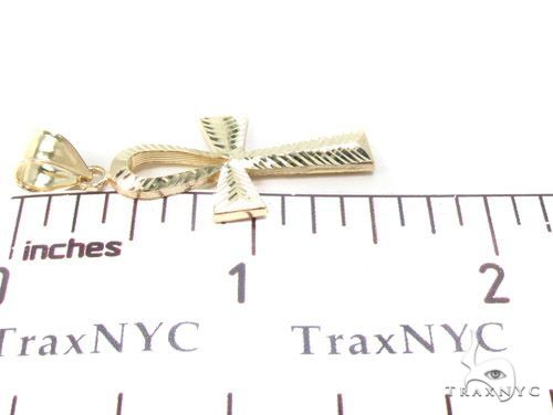 10k Gold Ankh Pendant and Hollow Cuban Chain Set, photo 12 of 14