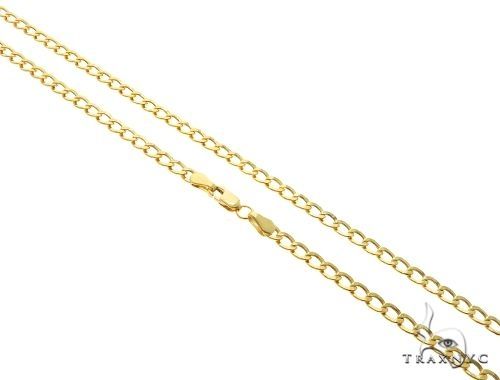 10k Gold Ankh Pendant and Hollow Cuban Chain Set, photo 6 of 14
