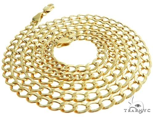 10k Gold Ankh Pendant and Hollow Cuban Chain Set, photo 9 of 14