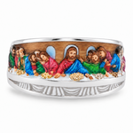Apostles Last Supper Enamel Ring, view 2
