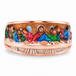 Apostles Last Supper Enamel Ring, view 3
