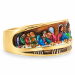 Apostles Last Supper Enamel Ring, view 5