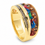 Apostles Last Supper Enamel Ring, view 8