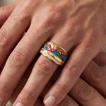 Apostles Last Supper Enamel Ring, view 9