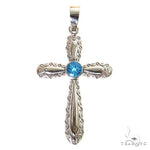 Aqua Aura Sacred Cross Pendant 69601 - Image 1