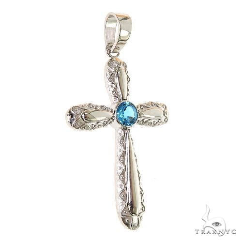 Aqua Aura Sacred Cross Pendant 69601 - Image 2