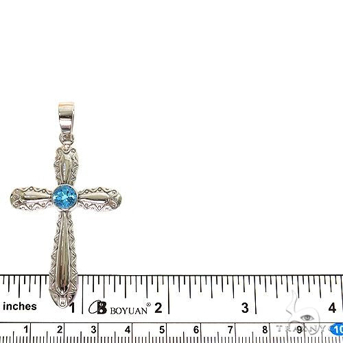 Aqua Aura Sacred Cross Pendant, photo 5 of 6