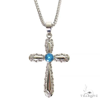 Aqua Aura Sacred Cross Pendant Set