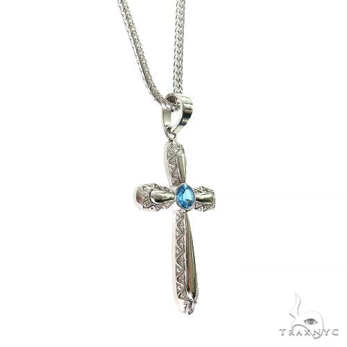 Aqua Aura Sacred Cross Pendant Set 69684 - Image 2