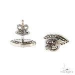 Aquamarine Diamond Evil Eye Earrings 67832 - Image 3