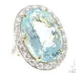 Aquamarine Diamond Ring 45105 - Image 1