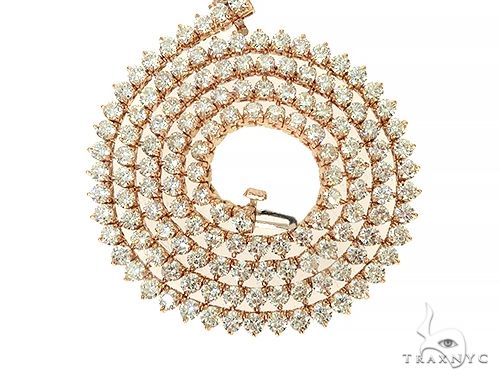 14K Solid Gold Arctic Iced Chain 18 Inches 3.1mm, photo 3 of 6