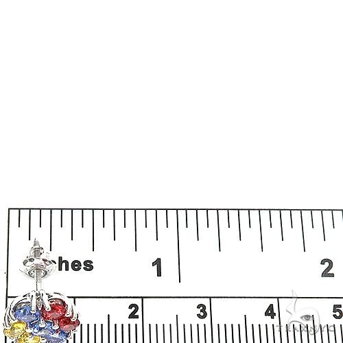 Armenia Sapphire Flower Earrings 67139 - Image 4