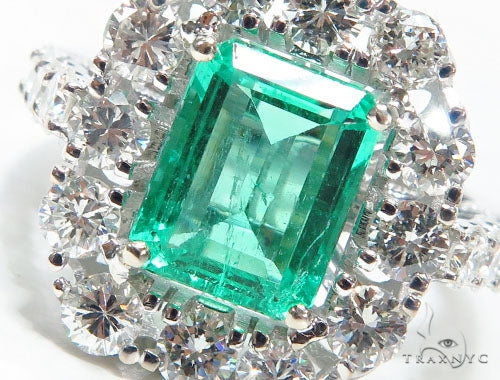 Artemis Diamond Emerald Ring 41657 - Image 3