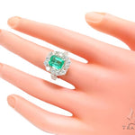 Artemis Diamond Emerald Ring 41657 - Image 7