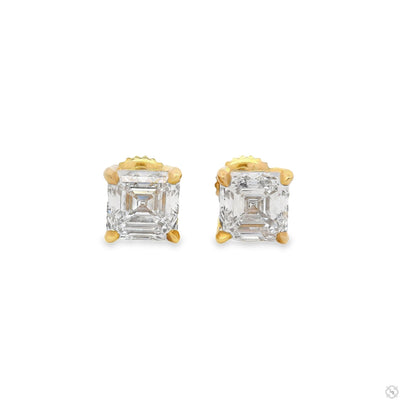 Asscher Cut Diamond Earrings 69432 - Image 1