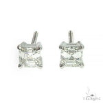 Asscher Cut Diamond Stud Earrings 66404 - Image 1