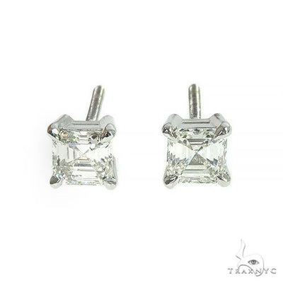Asscher Cut Diamond Stud Earrings 66404 - Image 1